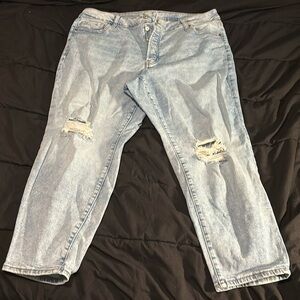 Straight leg ripped old navy pants size 20